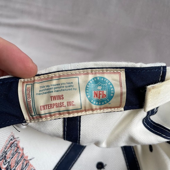 Super Bowl XXXV Hat Mens OS White Wool Baltimore Ravens NY Giants‎ Y2k - Picture 9 of 12